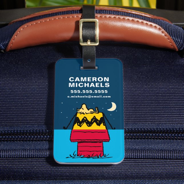 Erdnüsse | Camping aus Holz Gepäckanhänger (Vorderseite Insitu 2)