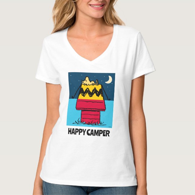 Erdnüsse | Camping aus Holz T-Shirt (Vorderseite)