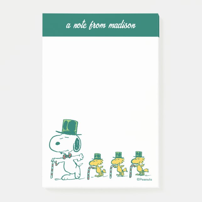 Erdnüsse | Candy Cane Süssen Post-it Klebezettel (Vorderseite)