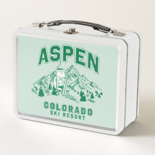 Erdnüsse   Charlie Brown Aspen Colorado Ski Resort Metall Brotdose