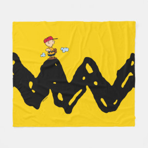 Erdnüsse   Charlie Brown Baseball Fleecedecke