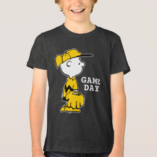 Erdnüsse   Charlie Brown Baseball Game Tri-Blend Shirt