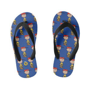 Erdnüsse Charlie Brown Baseball-Lächeln Kinderbadesandalen