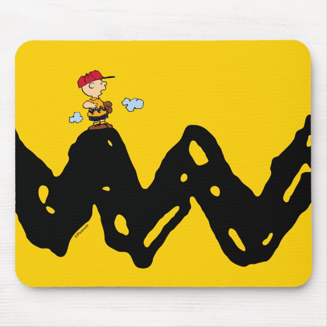 Erdnüsse | Charlie Brown Baseball Mousepad (Vorne)