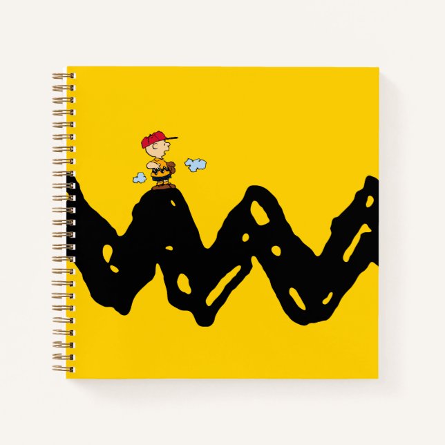 Erdnüsse | Charlie Brown Baseball Notizbuch (Vorderseite)