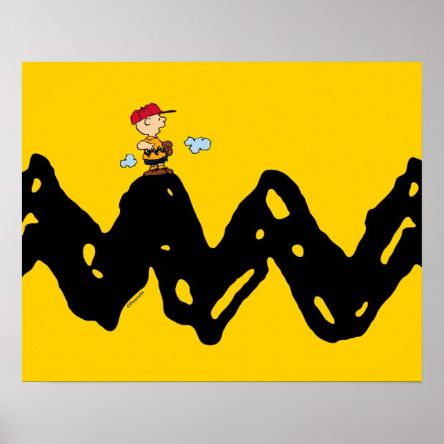 Erdnüsse | Charlie Brown Baseball Poster (Vorne)