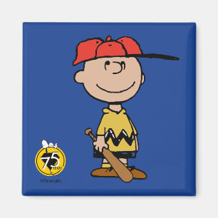 Erdnüsse Charlie Brown Baseball Smile Magnet
