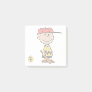 Erdnüsse   Charlie Brown Baseball Smile Post-it Klebezettel