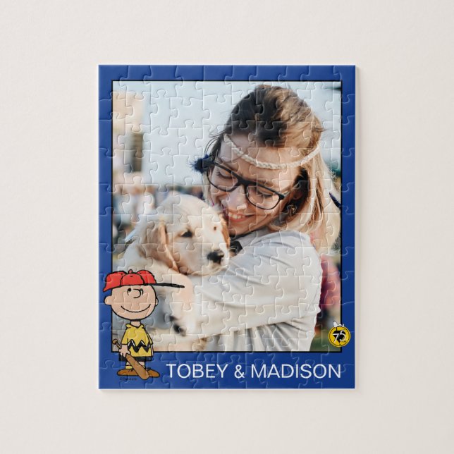 Erdnüsse | Charlie Brown Baseball Smile Puzzle (Vertikal)