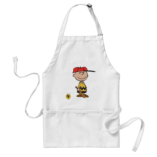 Erdnüsse | Charlie Brown Baseball Smile Schürze (Vorne)