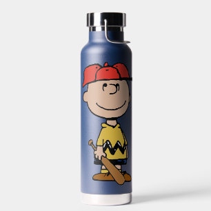 Erdnüsse   Charlie Brown Baseball Smile Trinkflasche