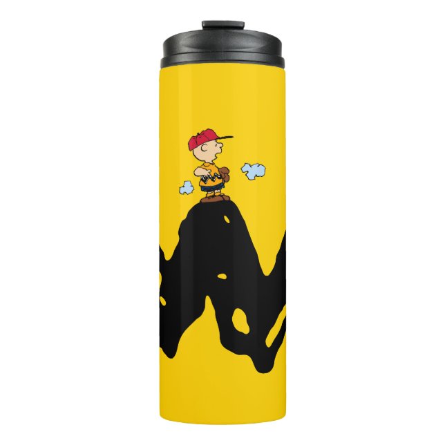 Erdnüsse | Charlie Brown Baseball Thermosbecher (Vorderseite)