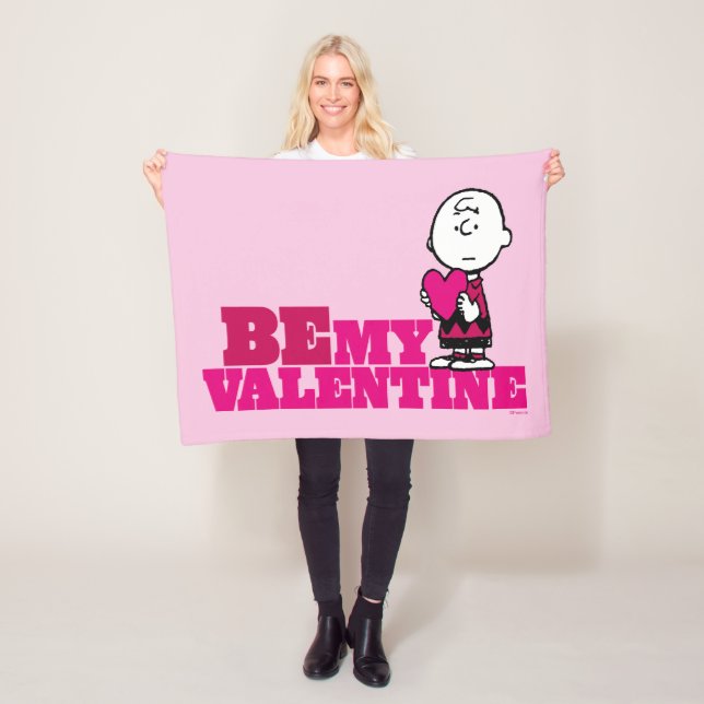 Erdnüsse | Charlie Brown be My Valentine Fleecedecke (Beispiel)