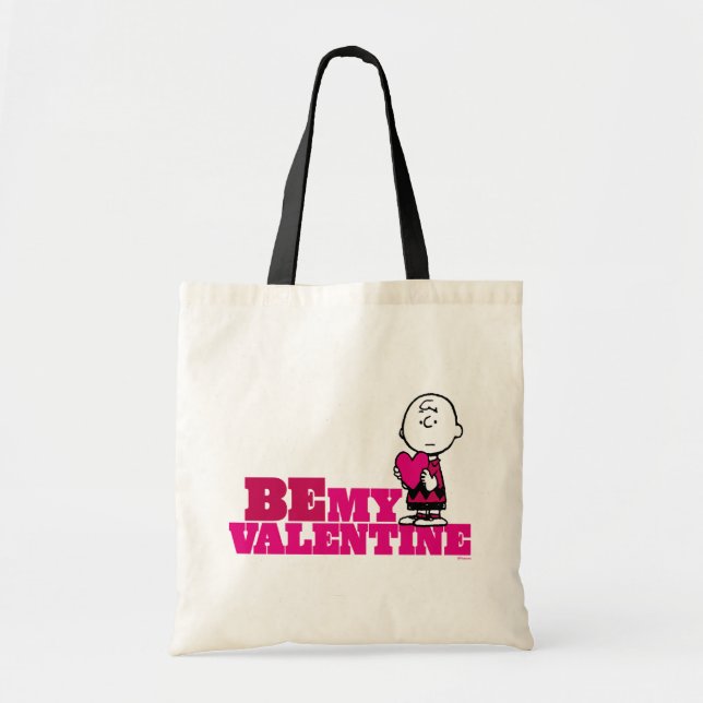 Erdnüsse | Charlie Brown be My Valentine Tragetasche (Vorne)