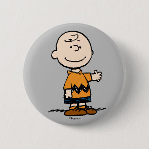 Erdnüsse Charlie Brown Button