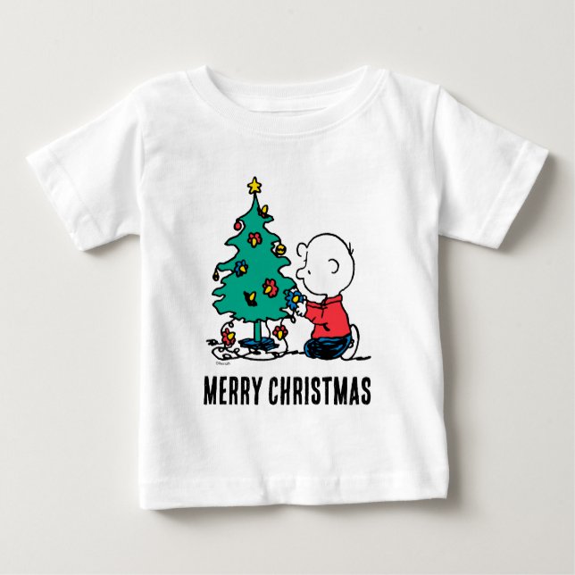 Erdnüsse | Charlie Brown Christmas Lights Baby T-shirt (Vorderseite)