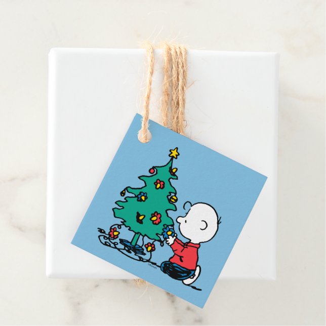 Erdnüsse | Charlie Brown Christmas Lights Geschenkanhänger (Beispiel)