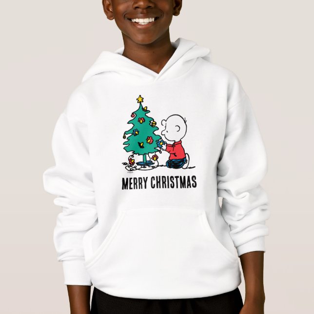 Erdnüsse | Charlie Brown Christmas Lights Hoodie (Vorderseite)