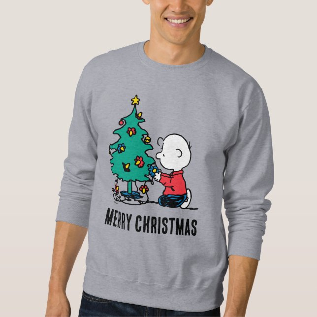 Erdnüsse | Charlie Brown Christmas Lights Sweatshirt (Vorderseite)
