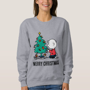 Erdnüsse   Charlie Brown Christmas Lights Sweatshirt