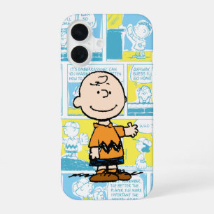 Erdnüsse Charlie Brown Comic-Muster iPhone 16 Hülle