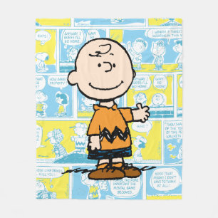 Erdnüsse Charlie Brown Comic Pattern Fleecedecke