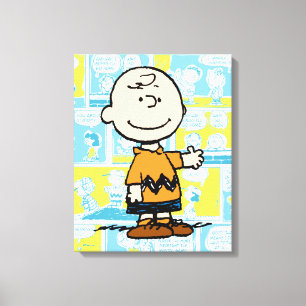 Erdnüsse   Charlie Brown Comic Pattern Leinwanddruck