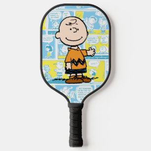 Erdnüsse   Charlie Brown Comic Pattern Pickleball Schläger