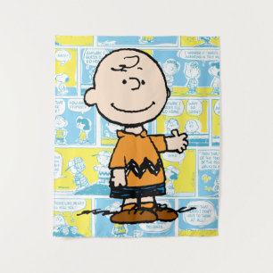 Erdnüsse   Charlie Brown Comic Pattern Wandteppich