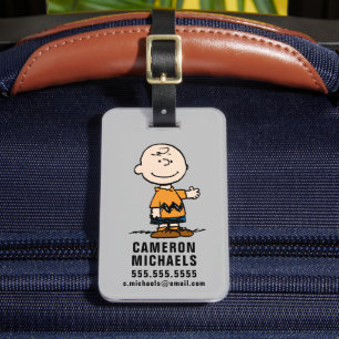 Erdnüsse   Charlie Brown Gepäckanhänger