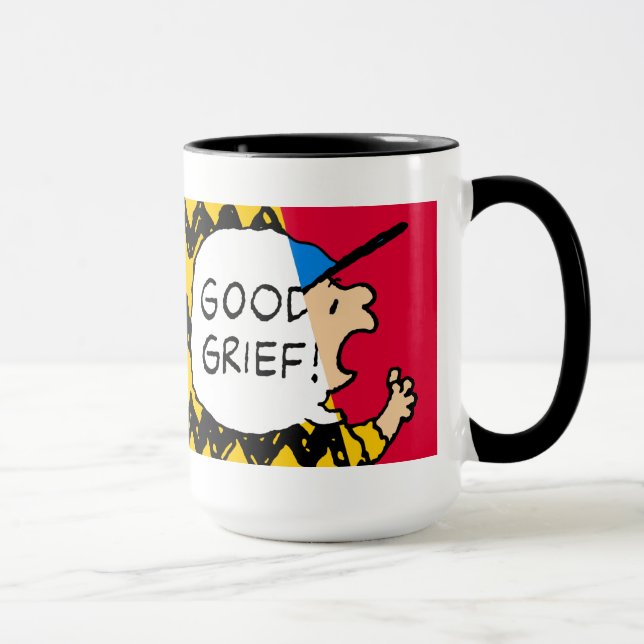Erdnüsse | Charlie Brown Good Kummer Half & Half Tasse (Rechts)