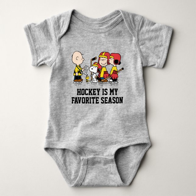 Erdnüsse | Charlie Brown Hockey Coach Baby Strampler (Vorderseite)