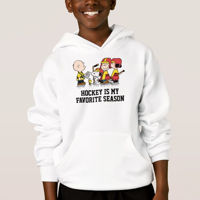 Erdnüsse | Charlie Brown Hockey Coach Hoodie (Vorderseite)