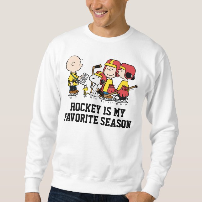 Erdnüsse | Charlie Brown Hockey Coach Sweatshirt (Vorderseite)