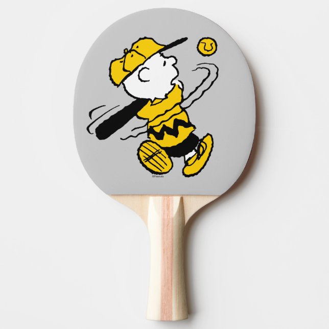 Erdnüsse | Charlie Brown in Bat Tischtennis Schläger (Vorderseite)