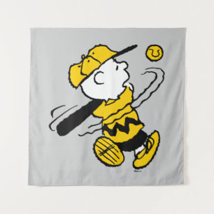 Erdnüsse Charlie Brown in Bat Wandteppich