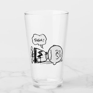 Erdnüsse   Charlie Brown ist unten Glas