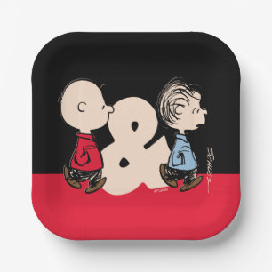 Erdnüsse Charlie Brown & Linus Pappteller