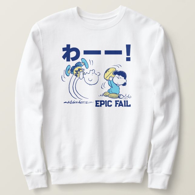 Erdnüsse | Charlie Brown & Lucy Football Sweatshirt (Design vorne)