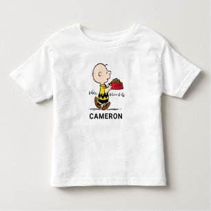 Erdnüsse   Charlie Brown mit Snoopy's Dish Kleinkind T-shirt