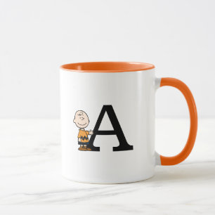 Erdnüsse   Charlie Brown Monogram A Tasse