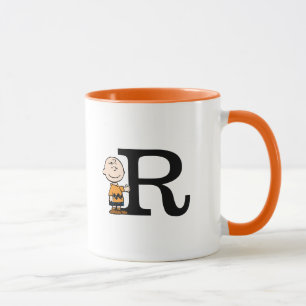 Erdnüsse   Charlie Brown Monogram R Tasse
