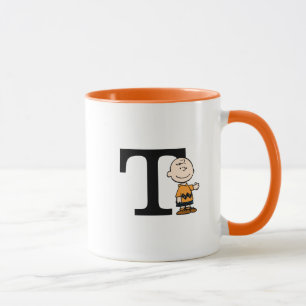 Erdnüsse   Charlie Brown Monogram T Tasse