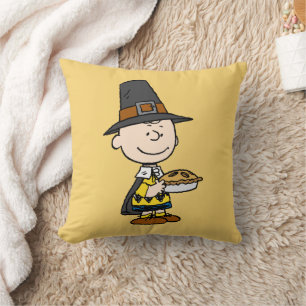 Erdnüsse Charlie Brown Pilgrim Kissen