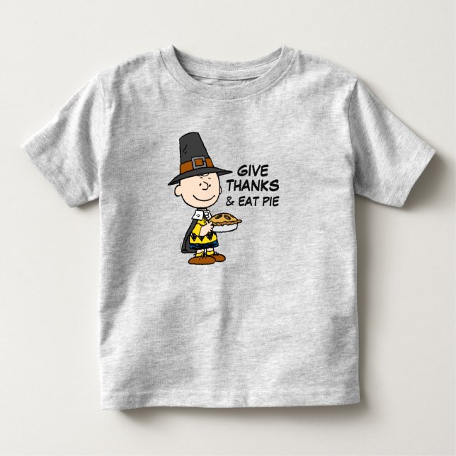 Erdnüsse | Charlie Brown Pilgrim Kleinkind T-shirt (Vorderseite)