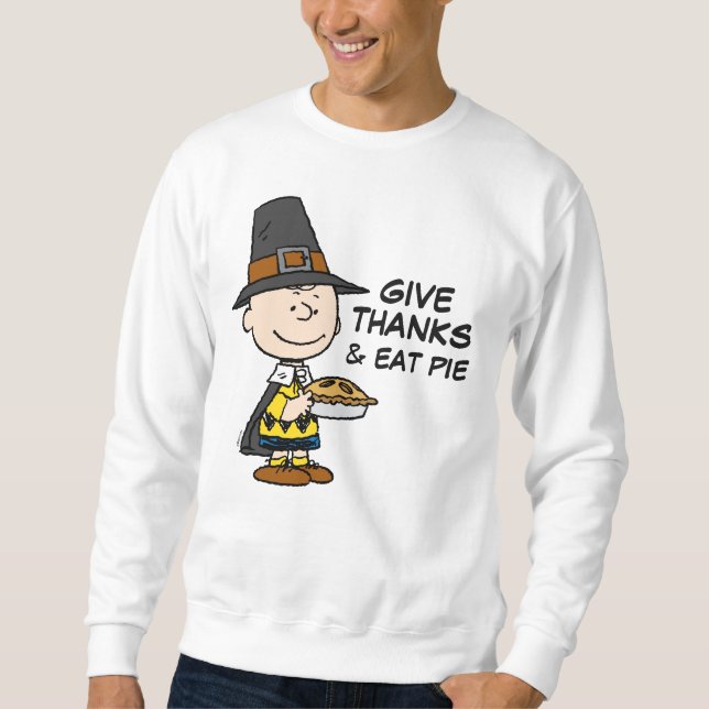 Erdnüsse | Charlie Brown Pilgrim Sweatshirt (Vorderseite)