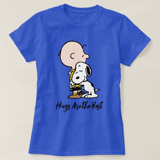 Erdnüsse | Charlie Brown & Snoopy Hug T-Shirt (Design vorne)