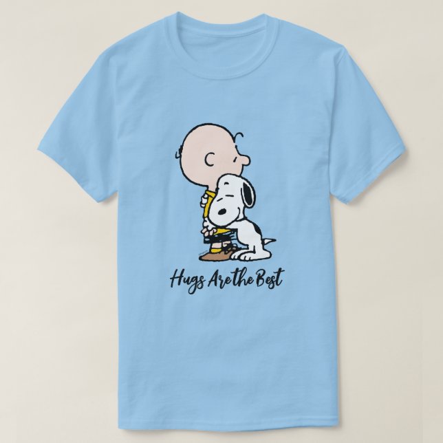 Erdnüsse | Charlie Brown & Snoopy Hug T-Shirt (Design vorne)