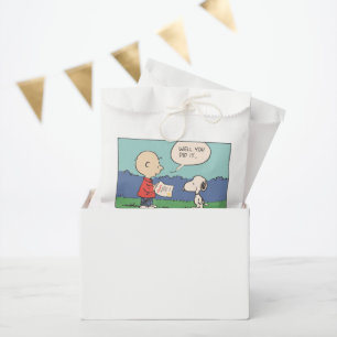 Erdnüsse Charlie Brown Snoopy Na Du Hast's Geschaf Geschenktütchen