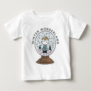 Erdnüsse   Charlie Brown Snow Globe Baby T-shirt
